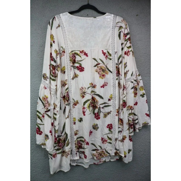 Wonderly Women's Floral Tunic Top-Size 3X-Velvet - Picture 6 of 7